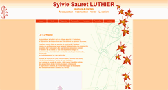 Desktop Screenshot of luthier-sauret.fr